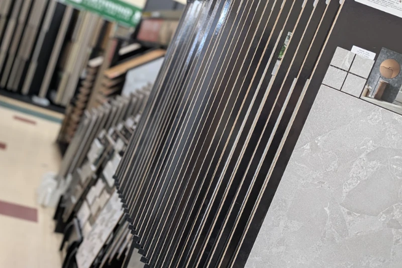 Blinds shop in Decorah, IA featuring a wide selection of window blinds and shades displayed in a bright, organized showroom.